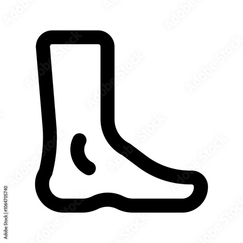 foot line icon