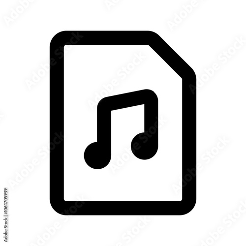 music file line icon