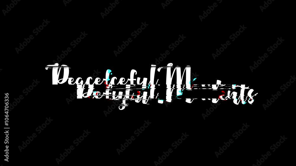 Animation Background Overlay Of Glitch Effect Cursive Text Typography Christmas Quote Peaceful Moments Animation Background Overlay Of Glitch Effect Cursive Text Typography Christmas Quote Peaceful Moments