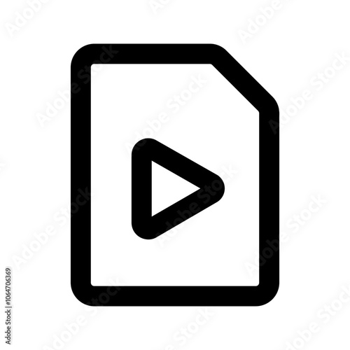 video file line icon