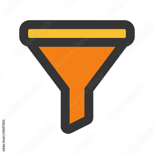 filter outline fill icon