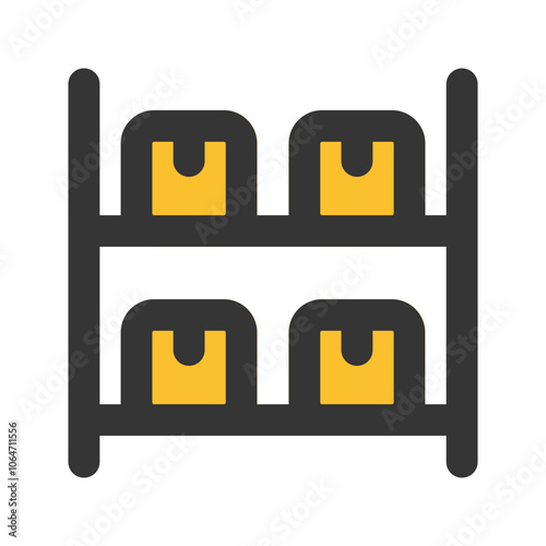 shelf outline fill icon