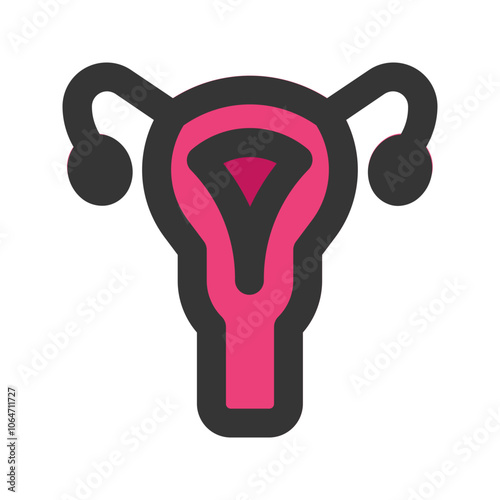 uterus outline fill icon