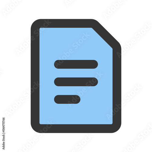 word doc outline fill icon