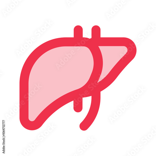 liver outline fill icon