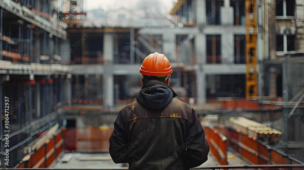 An engineer is using advanced equipment on the site to carry out the construction of the project An engineer is using advanced equipment on the site to carry out the construction of the project