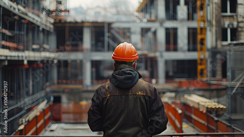 An engineer is using advanced equipment on the site to carry out the construction of the project