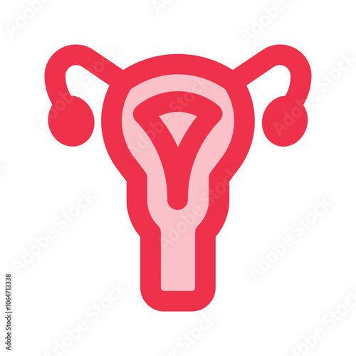 uterus outline fill icon