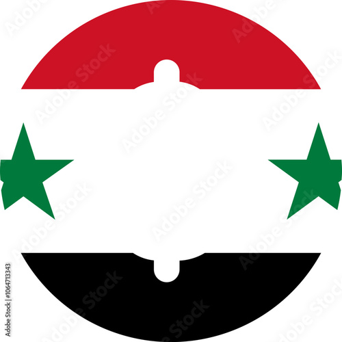 Syria Flag on US Dollars