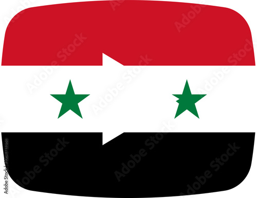 Syria Flag on video player icon