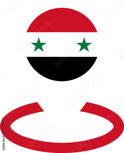 Location Icon of Syria Flag