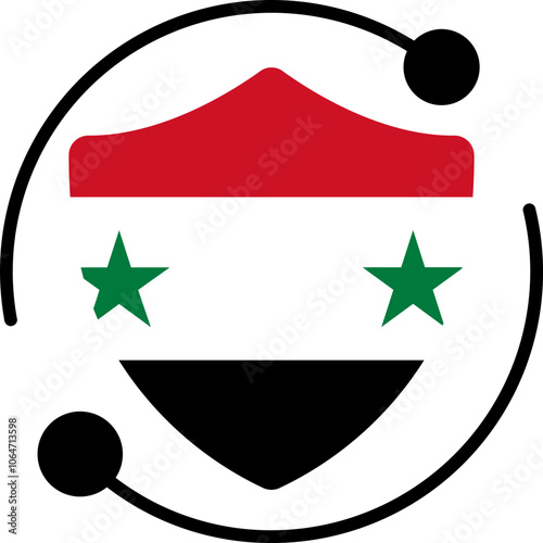 Security Icon in Syria Flag