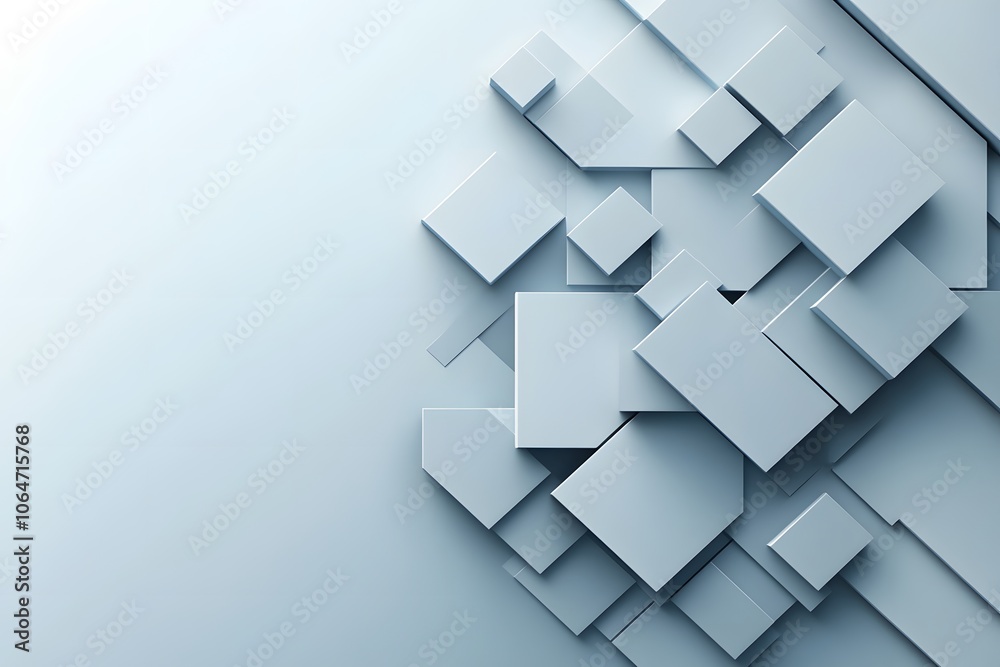 Obraz premium Modern Digital Presentation Background in Soft Blue