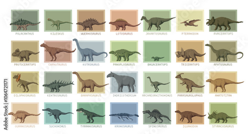 8 bit pixel art prehistoric dinosaurs and dino lizards species, vector icons. Jurassic lizards in 8bit pixel art for kids paleontology and dino atlas of giant aquatic reptiles and pterosaur birds