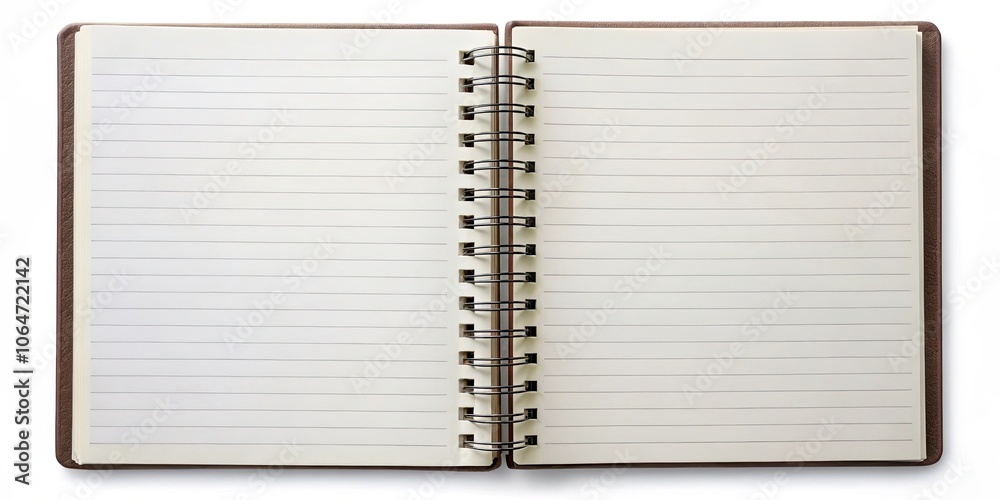 Isolated spiral paper notebook with blank white pages , spiral, paper, notebook, isolated, blank, white Isolated spiral paper notebook with blank white pages , spiral, paper, notebook, isolated, blank, white