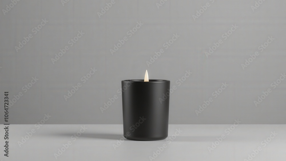 Black wall candle holder with a clean matte texture, ideal for adding a contemporary touch to interiors Black wall candle holder with a clean matte texture, ideal for adding a contemporary touch to interiors