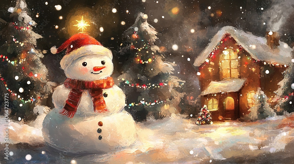 Charming Children's Christmas Card with Bright Colors, Playful Designs, and HD Quality - Perfect for Spreading Holiday Cheer Charming Children's Christmas Card with Bright Colors, Playful Designs, and HD Quality - Perfect for Spreading Holiday Cheer