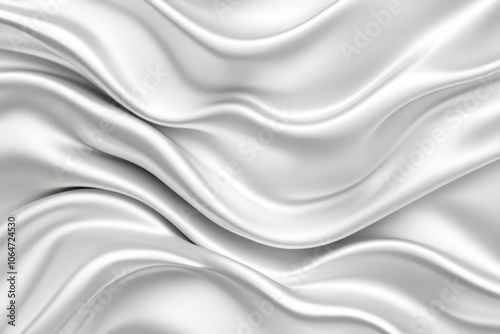 Elegant minimalistic flowing liquid silver design for modern aesthetics