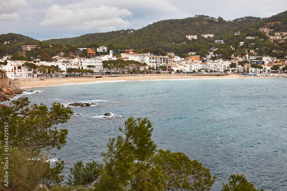 Picturesque mediterranean village of Llansa. Costa Brava. Girona, Catalonia. Spain