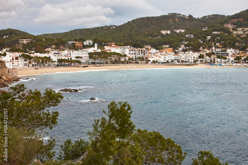 Obraz na płótnie Picturesque mediterranean village of Llansa. Costa Brava. Girona, Catalonia. Spain w salonie