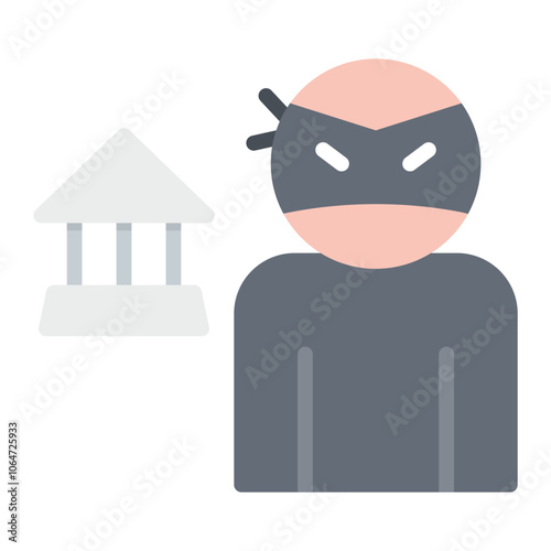 Bank Fraud icon vector image. Can be used for Banking.