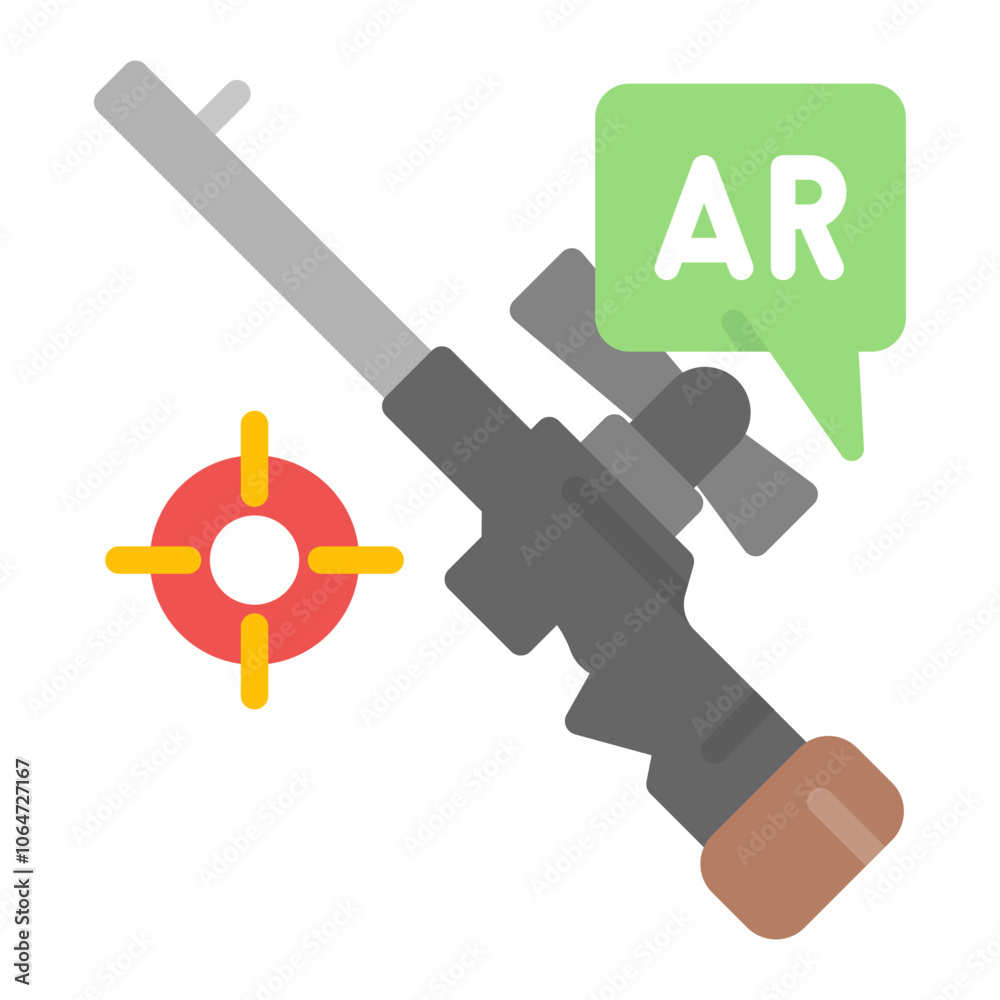 Ar Shooting icon vector image. Can be used for Augmented Reality.