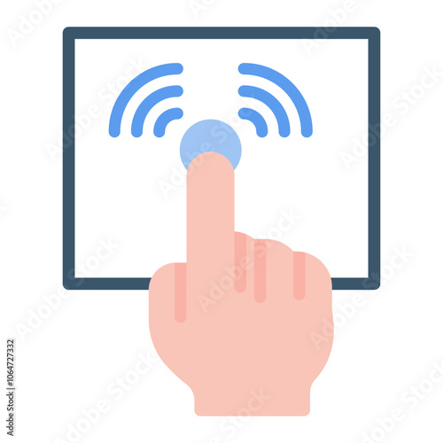 Wallpaper Mural Touch Controller icon vector image. Can be used for Augmented Reality. Torontodigital.ca