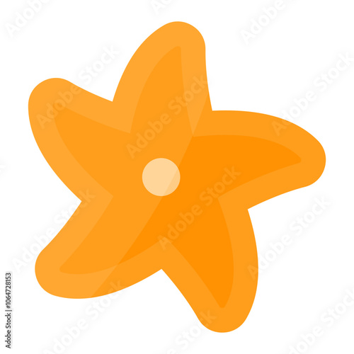 Starfish icon vector image. Can be used for Coastline.