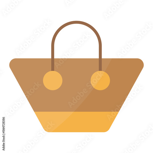 Beach Bag icon vector image. Can be used for Coastline.