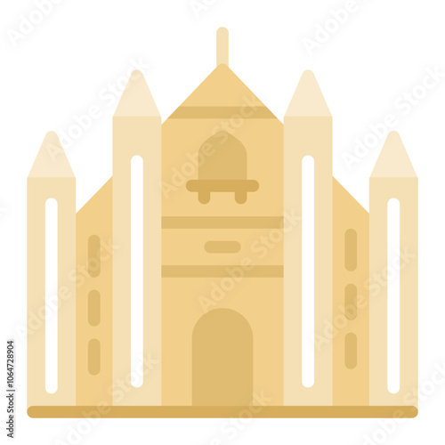 Milan Fashion icon vector image. Can be used for Italy.