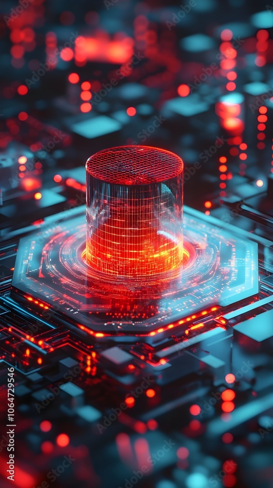Futuristic Abstract 3D Representation of Seamless Digital Data Flow and Tokenization Futuristic Abstract 3D Representation of Seamless Digital Data Flow and Tokenization
