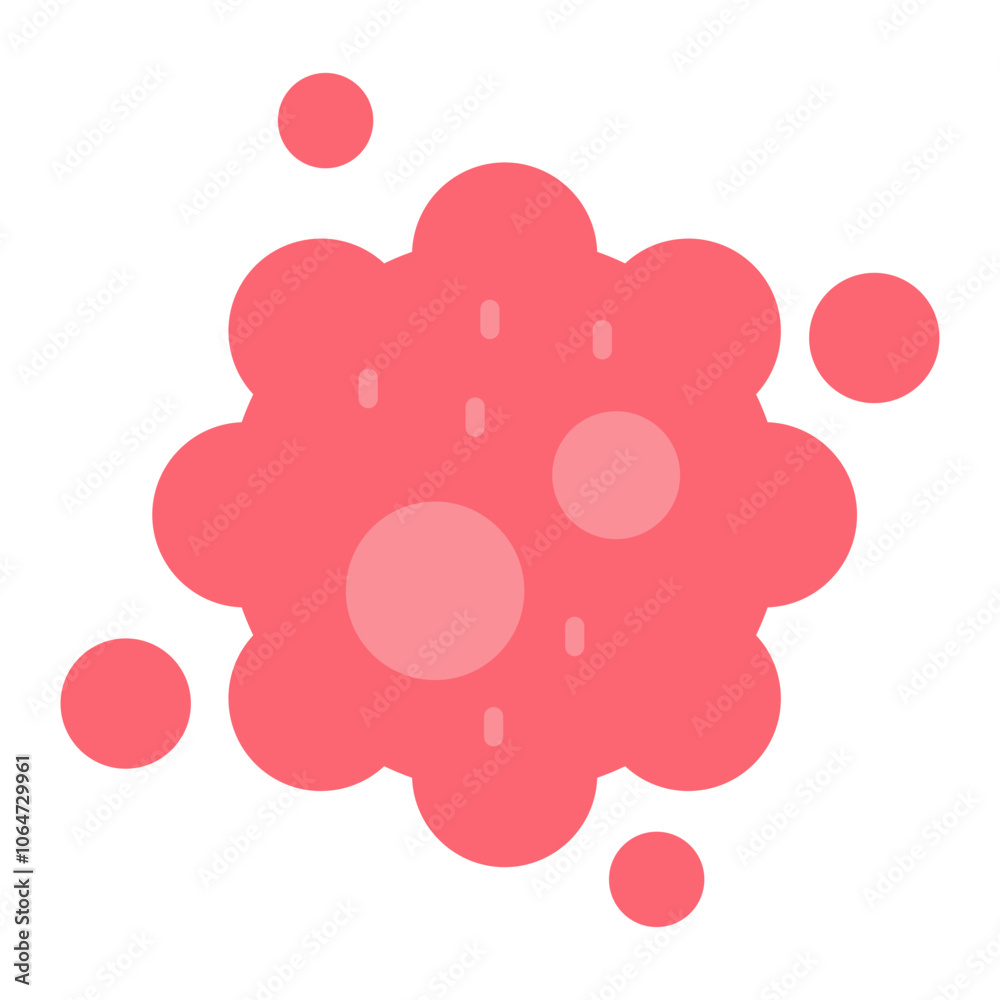 Cancer Cells icon vector image. Can be used for Chemotherapy. Cancer Cells icon vector image. Can be used for Chemotherapy.