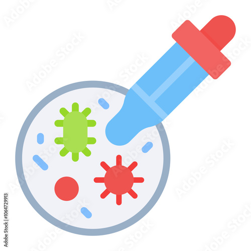 Pathogenic Sample icon vector image. Can be used for Infectious Diseases.