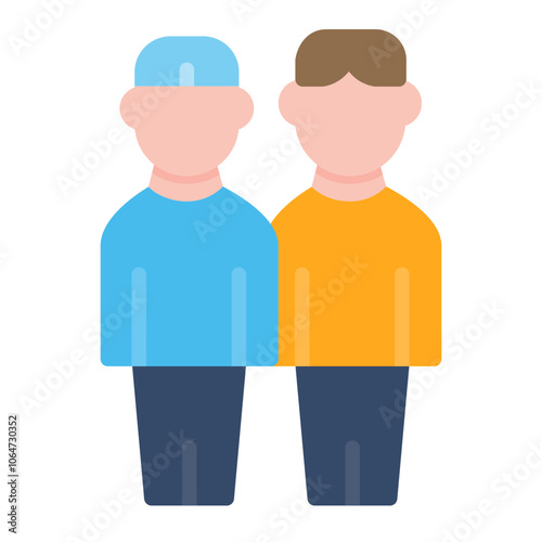 Bro icon vector image. Can be used for Friendship.