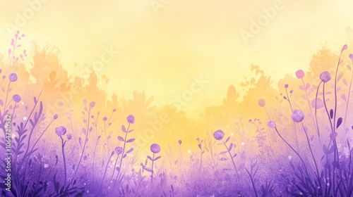 Purple and Yellow Meadow