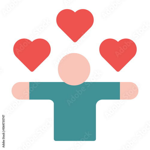 Affection icon vector image. Can be used for Friendship.