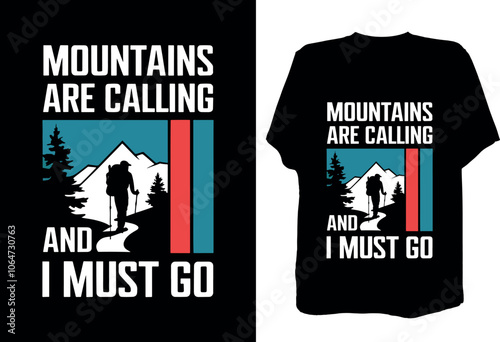 Hiking t shirt design print on demand