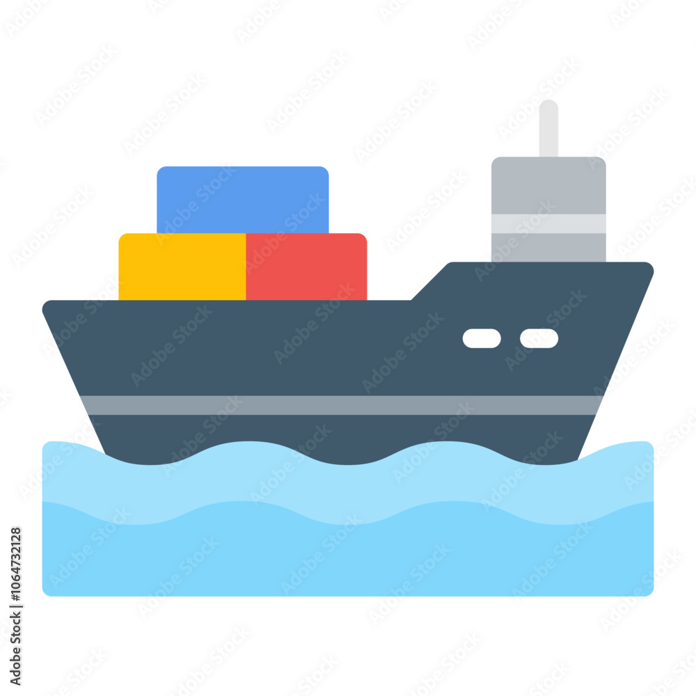 Cruise icon vector image. Can be used for Ocean. Cruise icon vector image. Can be used for Ocean.