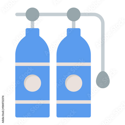 Oxygen Tank icon vector image. Can be used for Ocean. photo