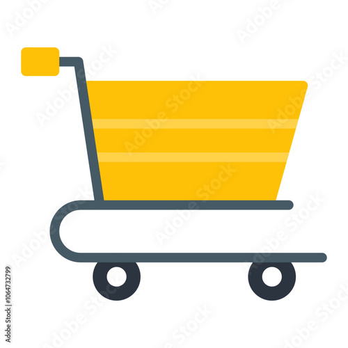 Trolley icon vector image. Can be used for Warehouse.