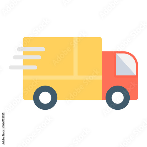 Delivery Truck icon vector image. Can be used for Warehouse.