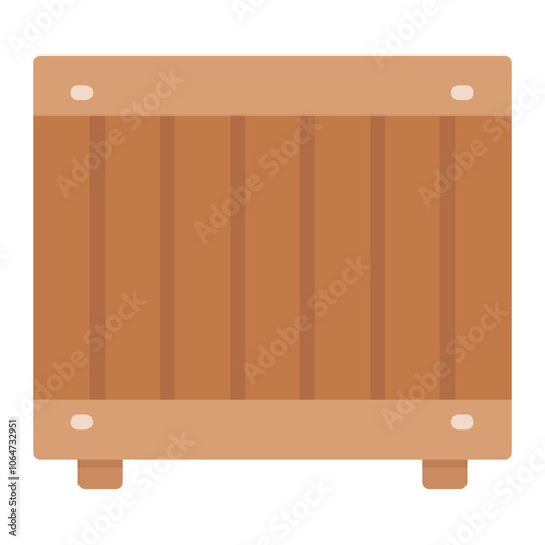 Wallpaper Mural Wooden Box icon vector image. Can be used for Warehouse. Torontodigital.ca