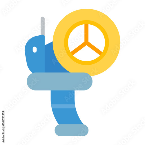 Tape Gun icon vector image. Can be used for Warehouse.