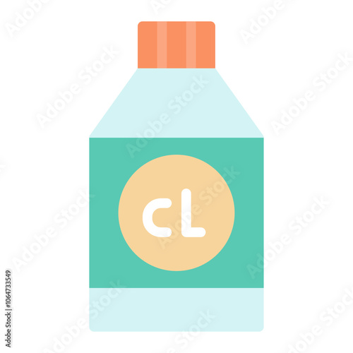Bleach icon vector image. Can be used for Fabric Features.