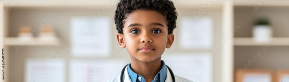 Adolescent in a doctor s office with medical charts, highlighting immune support and preventative health care Adolescent in a doctor s office with medical charts, highlighting immune support and preventative health care
