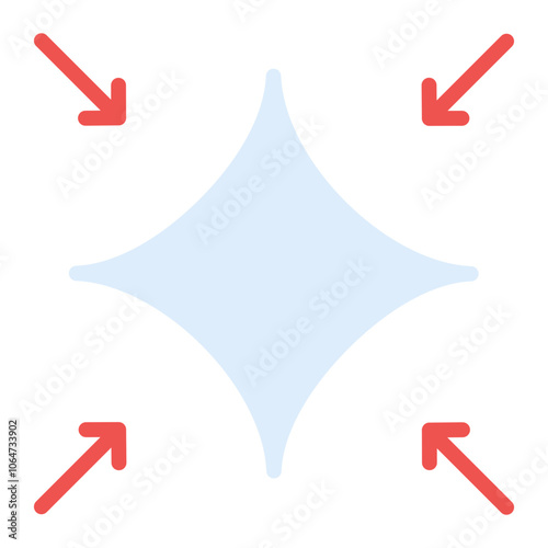 Shrink icon vector image. Can be used for Fabric Features.