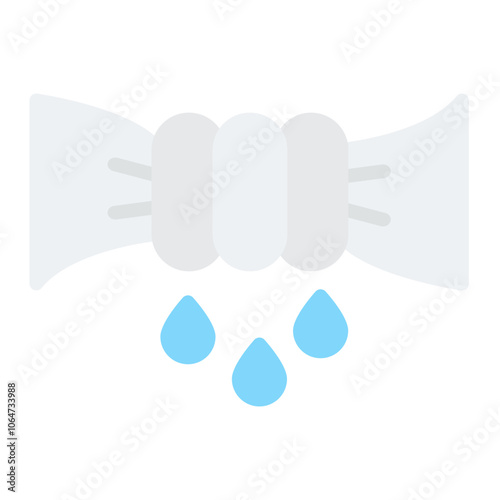 Wring icon vector image. Can be used for Fabric Features.