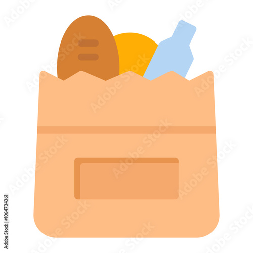 Grocery icon vector image. Can be used for Supermarket.