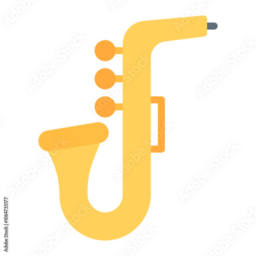 Saxophone icon vector image. Can be used for Instrument.