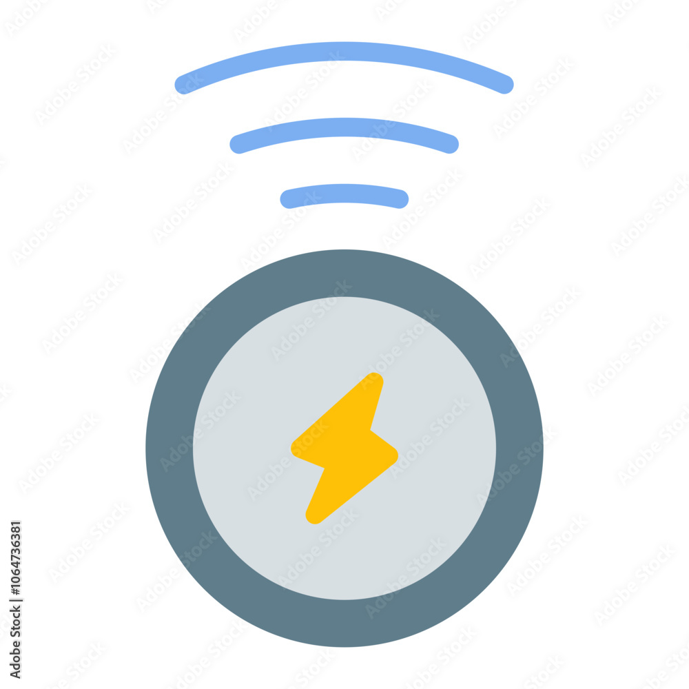 Wireless Charging icon vector image. Can be used for Battery and Power. Wireless Charging icon vector image. Can be used for Battery and Power.